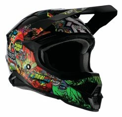 O'Neal 3 Series Crank Helmet Black/Green/Red / 2XL [Open Box] -Bell Sales Store o neal3 series crank helmet black green red2 xl open box black green red 2