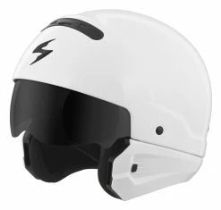 Scorpion EXO Covert White Helmet -Bell Sales Store scorpion covert helmet white 2