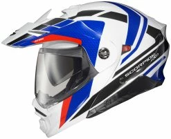 Scorpion EXO-AT960 Hicks Helmet -Bell Sales Store scorpion exoat960 hicks helmet white blue red