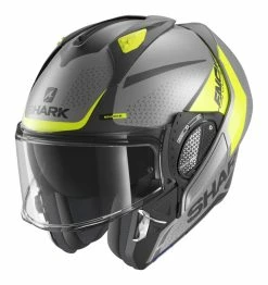 Shark Helmets Shark EVO GT ENCKE Helmet 29 Shark Helmets Shark EVO GT ENCKE Helmet -Bell Sales Store shark evogtencke helmet matte grey yellow black 1