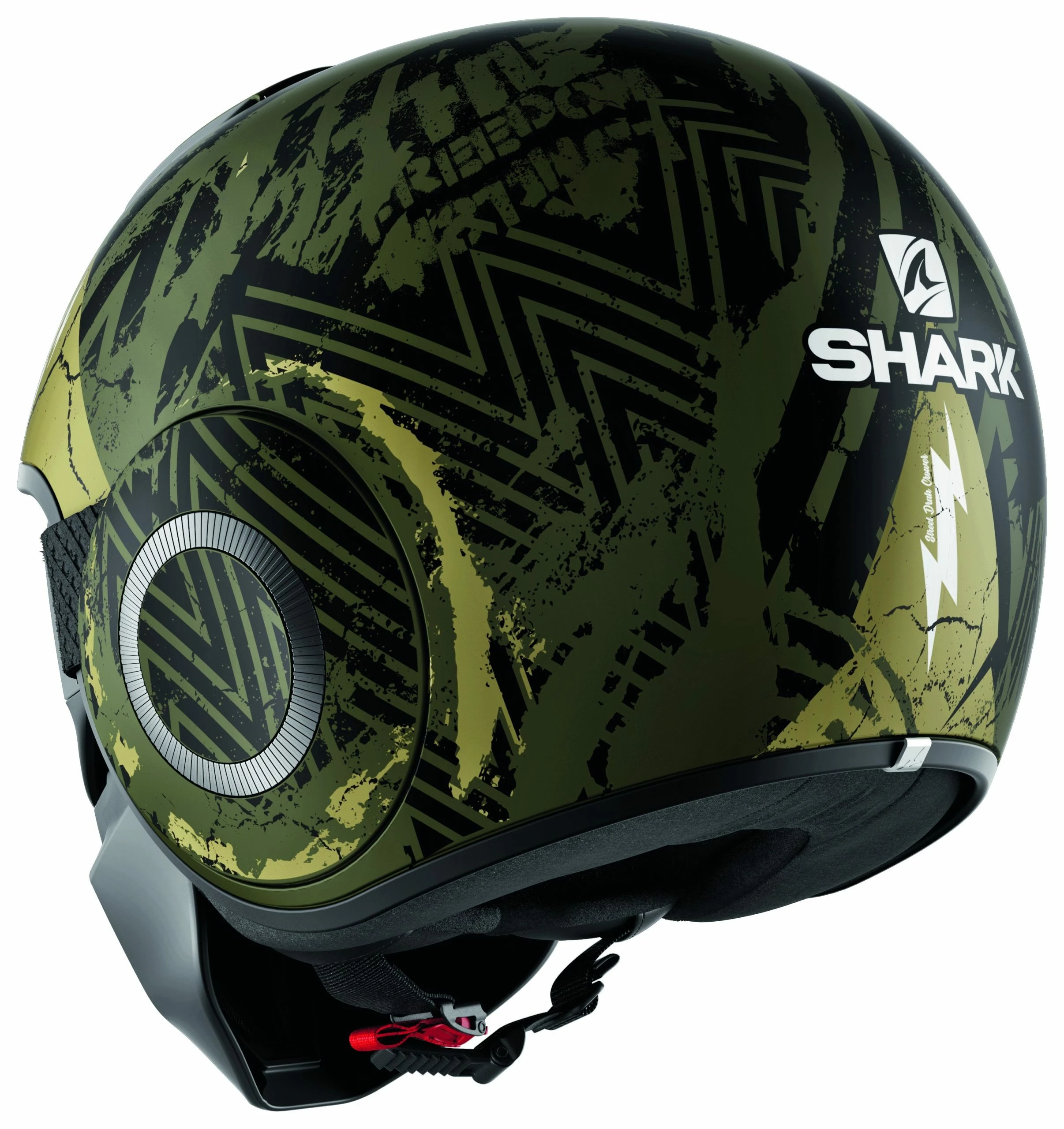 Shark Helmets Shark Street Drak Crower Helmet Green/Black / SM [Open Box] - Image 2