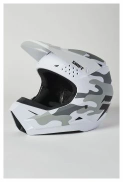 Shift Youth White Label Camo Helmet