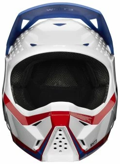 Shift Youth Whit3 Label Helmet -Bell Sales Store shift youth whit3 label helmet white red blue 1
