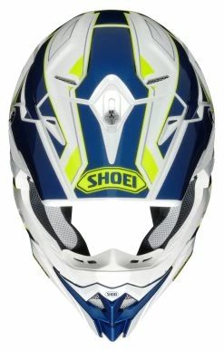 Shoei Helmets Shoei VFX-EVO Allegiant Helmet -Bell Sales Store shoei vfxevo allegiant helmet white blue yellow 1
