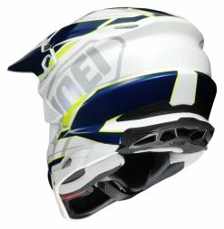 Shoei Helmets Shoei VFX-EVO Allegiant Helmet -Bell Sales Store shoei vfxevo allegiant helmet white blue yellow 2