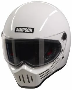 Simpson Helmets Simpson M30 Bandit Helmet -Bell Sales Store simpson m30 bandit helmet white