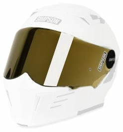 Simpson Helmets Simpson Mod Bandit Pinlock-Ready Face Shield -Bell Sales Store simpson mod bandit pinlock ready face shield gold