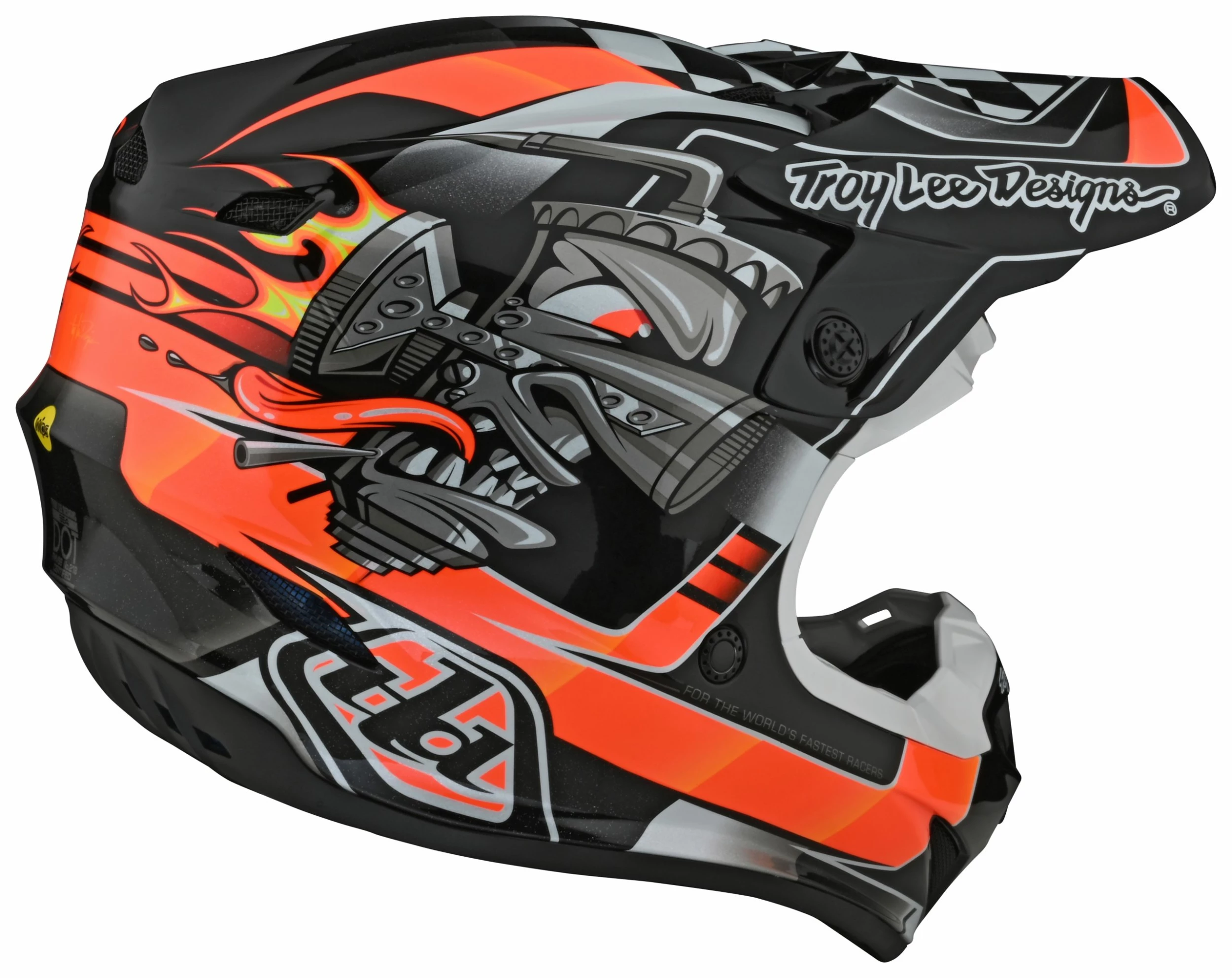 Troy Lee Designs Troy Lee SE4 Polyacrylite Carb Helmet 5 Troy Lee Designs Troy Lee SE4 Polyacrylite Carb Helmet - Image 5